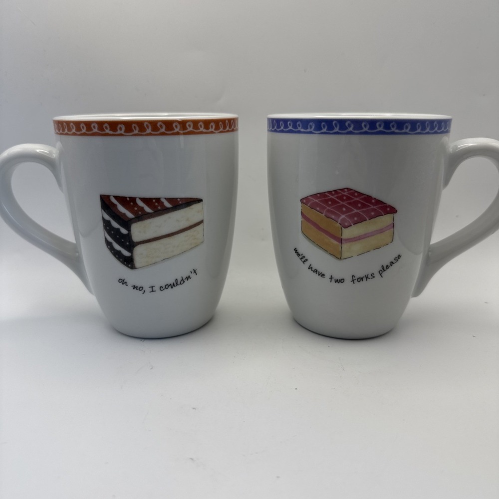Nancy‎ Green for Boston Warehouse Dessert Excuses set of 2 mugs